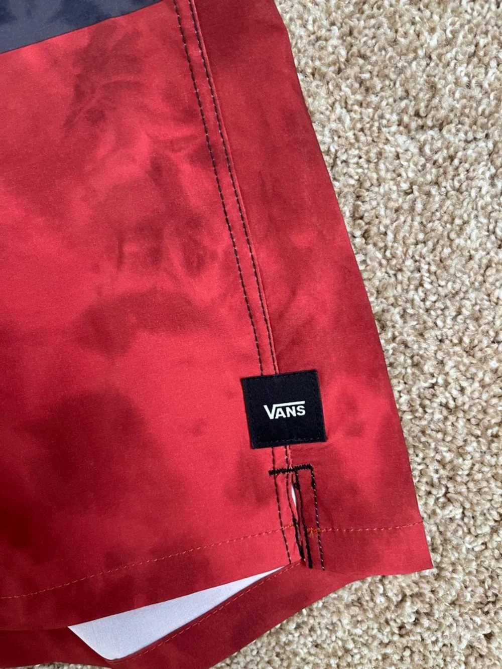 Vans Two-Tone Red and Gray Men's Boardshorts